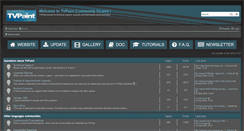 Desktop Screenshot of forum.tvpaint.com